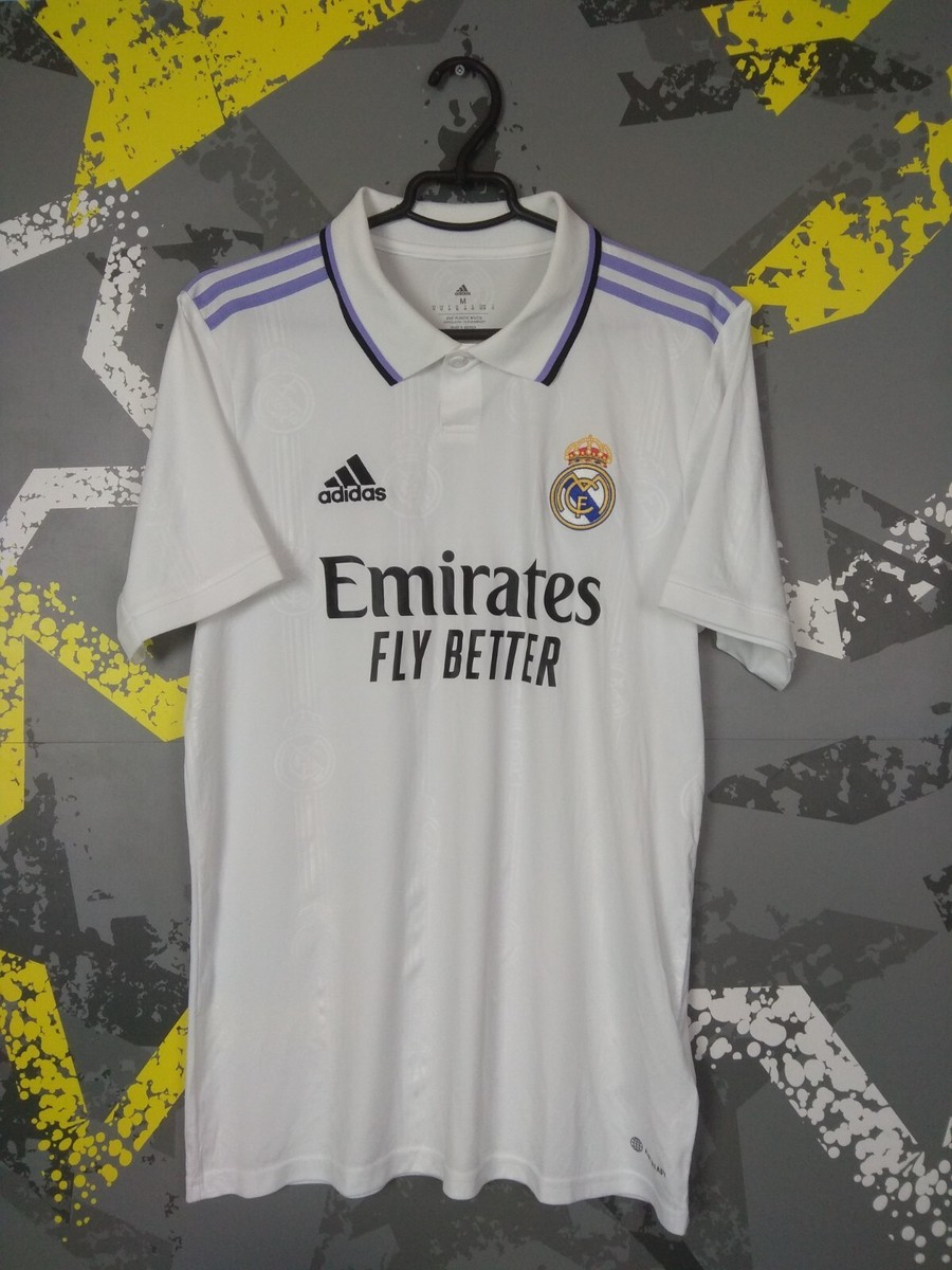 Real Madrid Jersey Home Football Shirt White Adidas Mens Size M