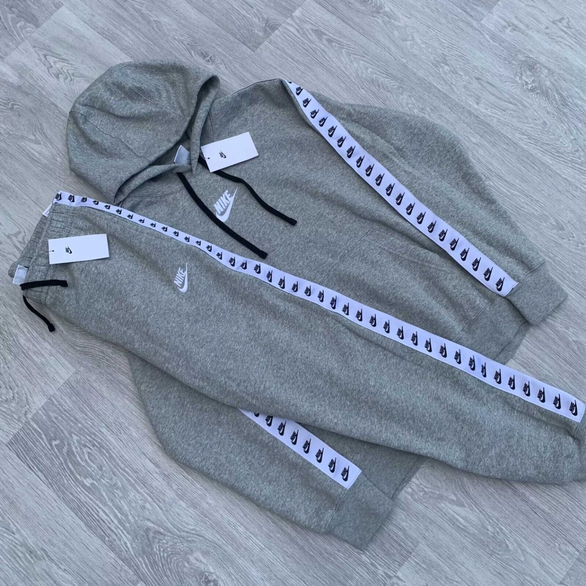 Track Pants Nike Tape Poly Tracksuit Grey Nike Sportswear Swoosh