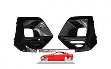 GRIGLIA LATERALE DX+SX NERO LUCIDO PARAURTI ANTERIORE PER PEUGEOT 2008 01/2019>