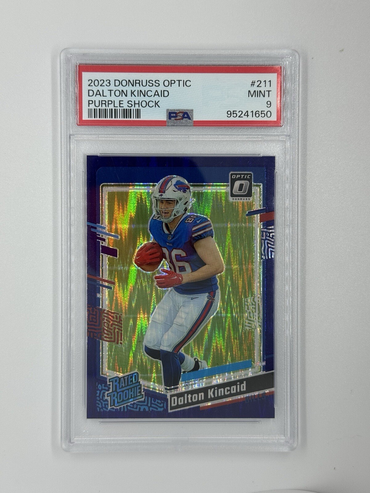 Dalton Kincaid Panini Donruss Optic #211 Purple Shock