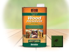 BARRETTINE WOOD PRESERVER 1LTR/5LTR VARIOUS COLOURS LONG LASTING PROTECTION