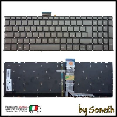 TASTIERA ITALIANA PER LENOVO IDEAPAD 5-15ITL05 82FG GRIGIA RETROILLUMINATA