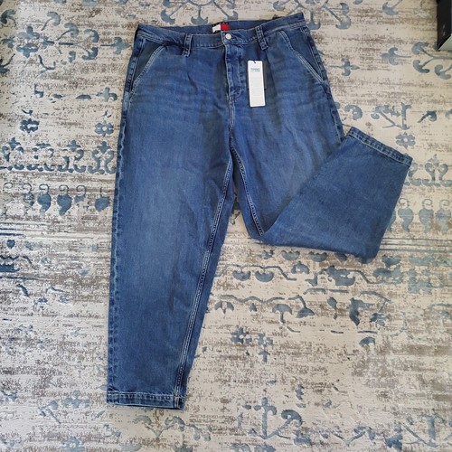Vintage Tommy Hilfiger Herren Tommy Jeans 34x34 Blau Denim Retro Botton Up - Bild 2 von 13