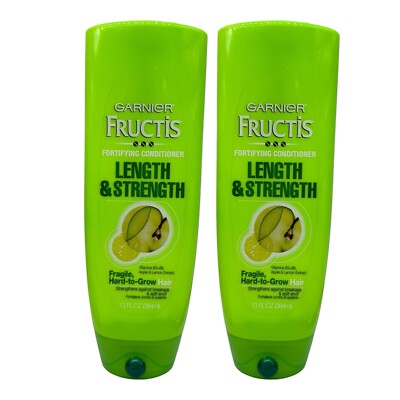2 Pack Garnier Fructis Length & Strength Fortifying Conditioner 13 oz HTF