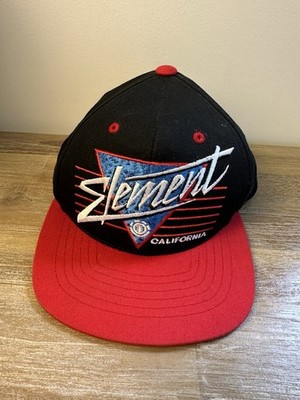 Element California Snapback Hat   Black & Red Youth Cap