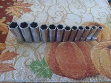 Snap On 38 6pt Deep Chrome Socket Set Sfsm Series Metric 8-19mm Snap On 38 6pt Deep Chrome Socket Set Sfsm Series Metric 8-19mm