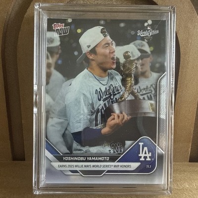 2025 Topps Now World Series MVP Yoshinobu Yamamoto Los Angeles 