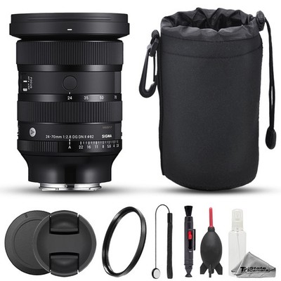 Sigma 24-70mm f/2.8 DG DN II Art Lens (Sony E) - 7pc Care Kit