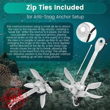 Moclear Kayak Anchor Kit 1.5/3.5 lb Folding