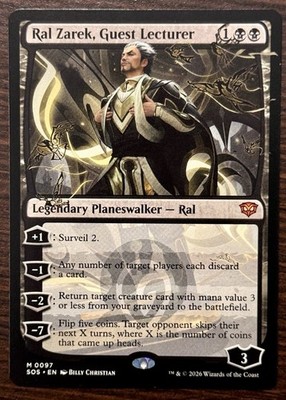 MTG Ral Zarek, Guest Lecturer Secrets Of Strixhaven #97 Mythic