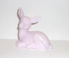 Mosser Glass Crown Tuscan Pink Fawn Deer Figurine Former Fenton Mold