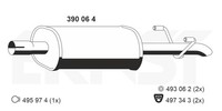 Ernst MittelschalldäMpfer 390064 FüR Mercedes Sprinter B903 Bus B901 B902 B904