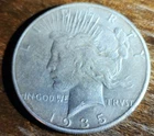 1935 Peace Silver Dollar