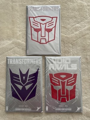 Full Set A Transformers 1 A B Void Rivals 1 Sound Chip Brand New Foil Unopened!