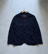 Loro Piana Navy Blue Cotton Blazer Jacket Sport Coat Men's Size 58 IT