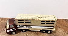 VINTAGE 70s DIECAST TONKA LORRY, HORSE TRANSPORTER. 10” LONG