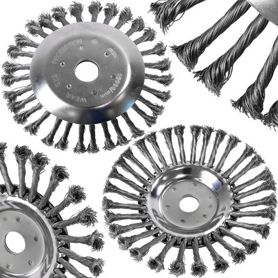 Rasentrimmer Kopf Bürste 8'' 25,4 Drahtbürste  Motorsense Bürste Unkraut