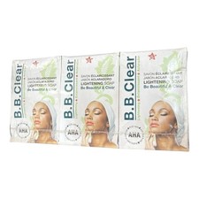 B.B. Clear Lightening Soap Bars with AHA, Mul...