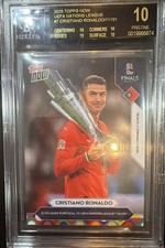 2025 Topps Now Uefa Nations League - Cristiano Ronaldo #007 BGS 10 BLACK LABEL