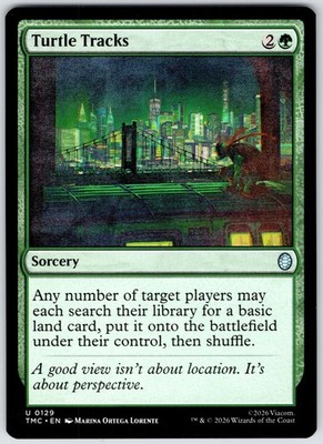 Turtle Tracks 129 Commander: Teenage Mutant Ninja Turtles MTG NM