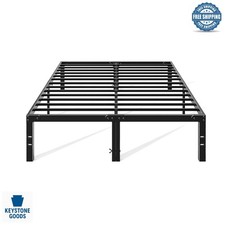 Heavy Duty Metal Queen Bed Frame with Under-Bed Storage, No Box Spring Needed...