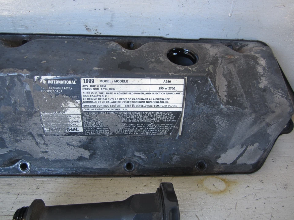 Ford F250 F350 1995-2003 7,3 Powerstroke pasajero/cubierta de válvula lateral derecha. OEM Foto 3 de 4