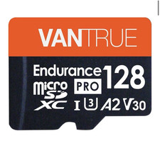 Vantrue 128GB U3 microSDXC 4K Memory Card High Speed for Dash Cam Camera Phone