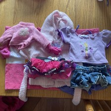 Build A Bear Clothes Lot Of 8 Demim Skirt Short Dress Beach Towel Preowned