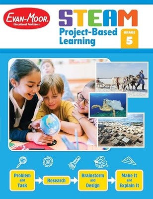 Steam Project-Based Learning, Grade 5 Teacher Resource -  NEW Evan Moor Educa 20
