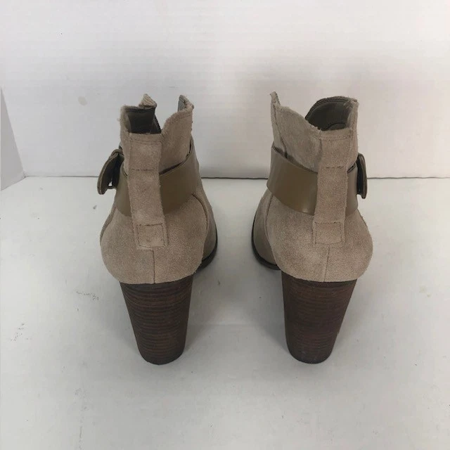 Jessica Simpson Keri Ankle Boots Womens Size 10M Beige Brown Suede Booties - NEW - Image 4 of 4