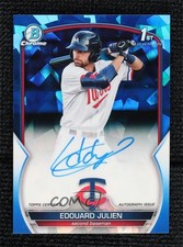 2023 Bowman Sapphire Edition Chrome Prospects Edouard Julien #BSPA-EJ Auto 11gj
