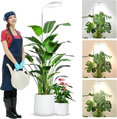 80 LED Pflanzenlampe, 154,94 cm Schirmhöhe, Aluminium Material, 118 Zoll Kabel