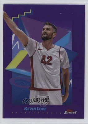 2024-25 Topps Finest Uncommon Purple Refractor 63/150 Kevin Love #146 16n7