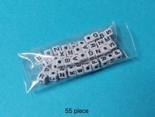 Unicorn Kids Bracelet Rainbow Unicorn Bracelet Beads 55 Piece Lot Letters White