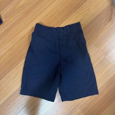 French Toast Boys Flat Front Adjustable Waist School Uniform Shorts Navy