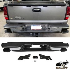 Chrome Rear Bumper Wside Steps For 1999-2006 Chevrolet Silverado Sierra 1500