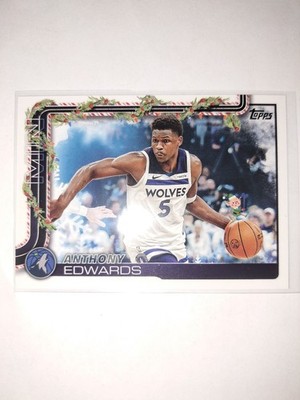 2025-26 Topps Holiday Anthony Edwards Hidden Elf Case Hit Timberwolves HE-AE SSP