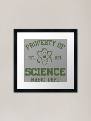 Property of science Framed Art Prin Framed Wall Art Poster Canvas Print Picture