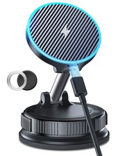 15W MagSafe Car Mount Charger Magnetic Wireless Car Charger with Vacuum Sucti...