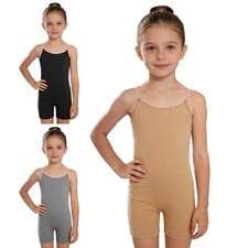Girls Leotard Sleeveless Undergarment Competitions Dress Stage Show Camisole