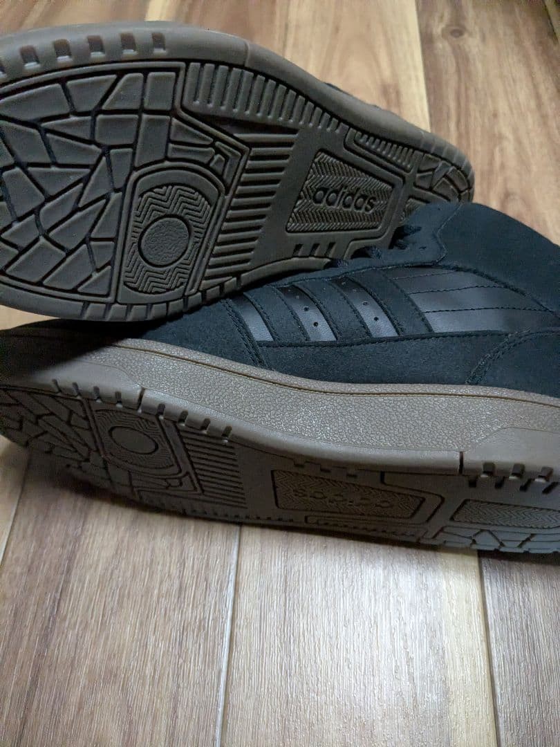 adidas Black High-Cut Sneakers Synthetic Leather Used Durable Rubber Sole thumbnail 4