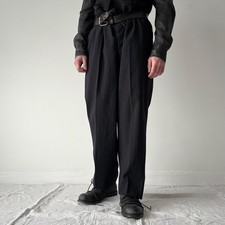 1930s Anitique German Buckle Back Suspender Striped Suit Trousers