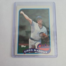 Topps 1989 Greg Maddux #240 Chicago Cubs MLB Baseball Card Vintage Base Set