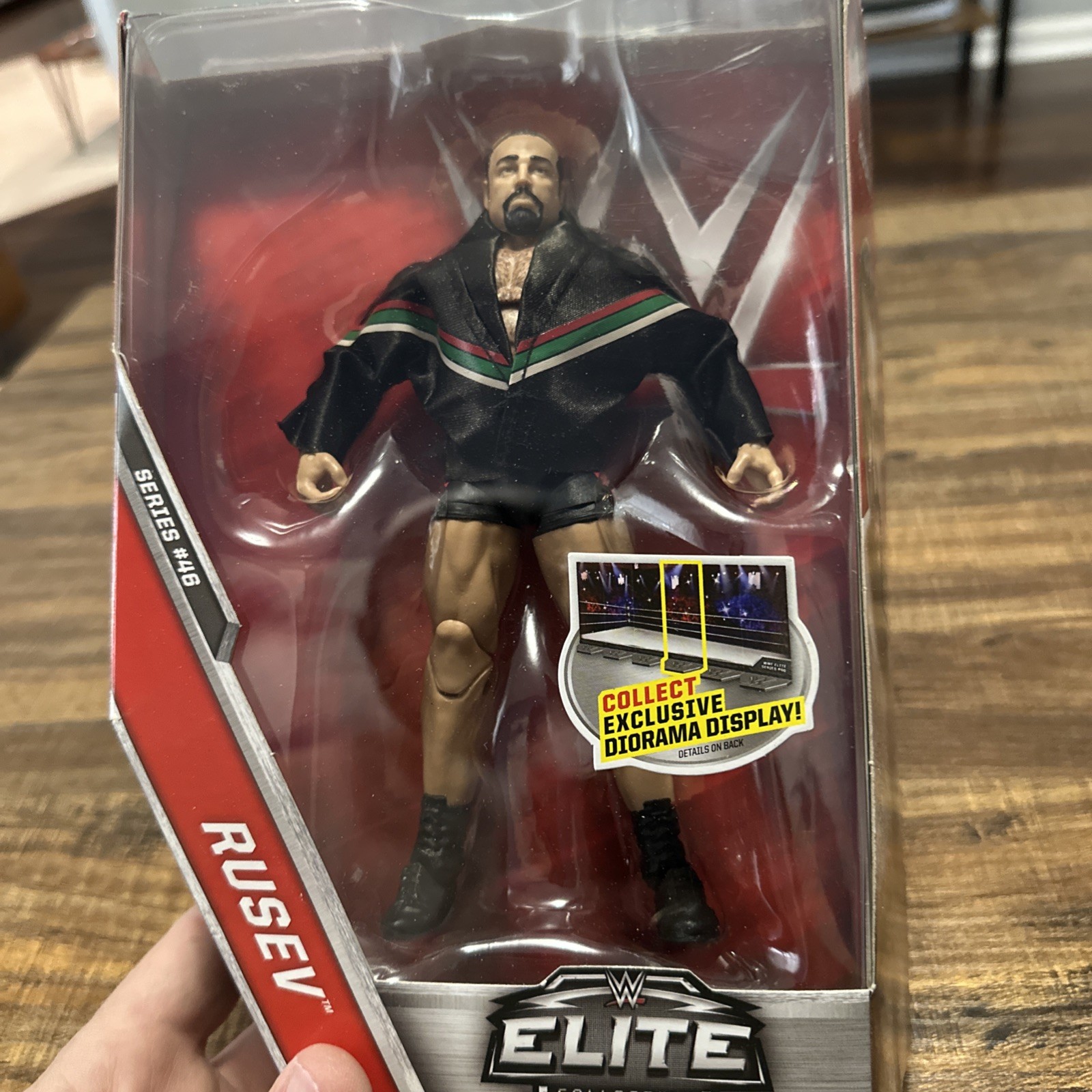 WWE RAW Elite Series #46 RUSEV w/ SG Entrance Jacket 