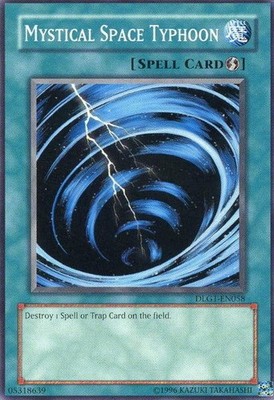 1x (P) Mystical Space Typhoon - DLG1-EN058 - Common - Unlimited Edition  YuGiOh
