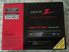 Zenith DIGITAL TV TUNER Konwerter Box DTT901 Pilot z bateriami NOWY