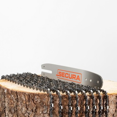 SECURA 8x Sägeketten +1x Schwert 3/8'' 1,1mm 44 30cm passend Stihl MS 170 180 190