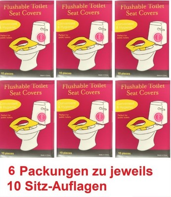 Toilettensitz Hygieneauflagen WC Schutz Papier Auflage Einweg Abdeckung 60 Stück