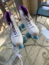 Roller Derby / Roller Star 600 / Women's Boot Skates / White and Purple / Size 7