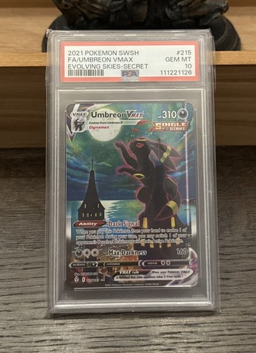 [PSA 10] Pokemon Umbreon VMAX Alt Art Secret Rare 215/203 Evolving Skies
